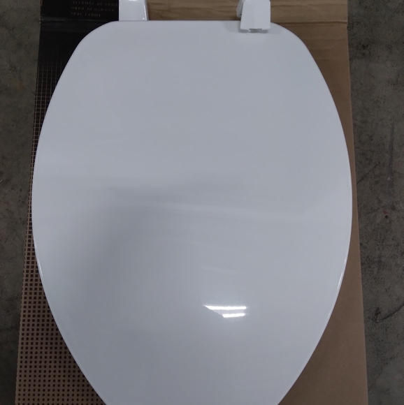 BENEKE BEMIS ELONGATED WHITE TOILET SEAT IN BOX - Picture 1 of 16